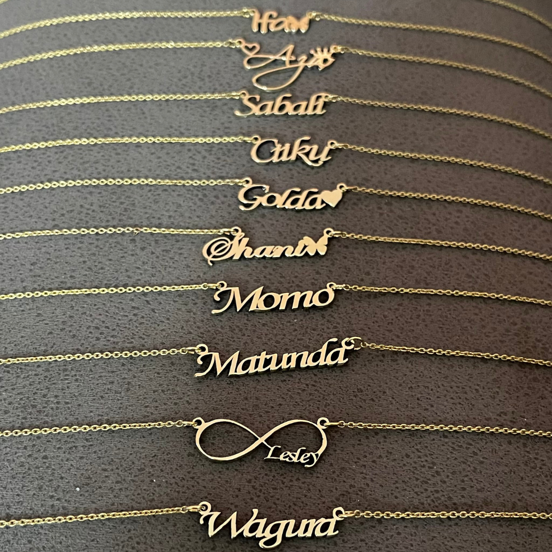 Thin 0.7mm Name Necklace (Personalized Necklace)