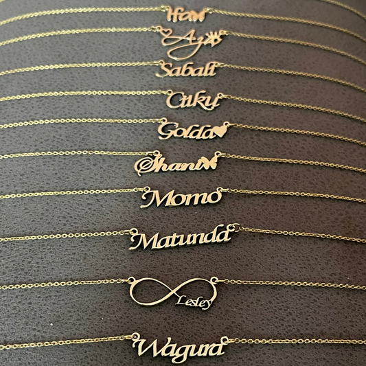 Thin 0.7mm Name Necklace (Personalized Necklace)