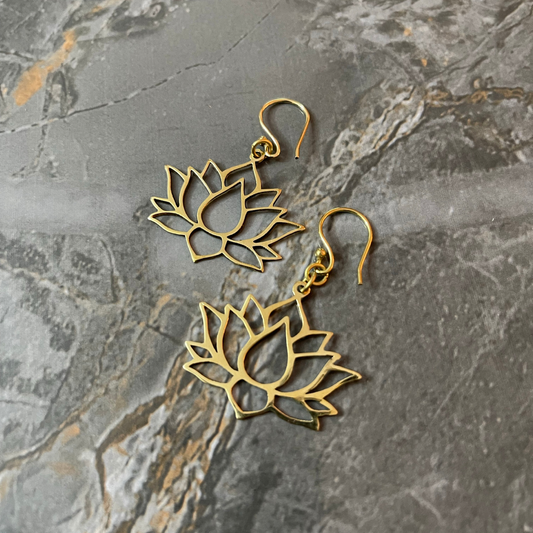 Lotus Dangle Earrings