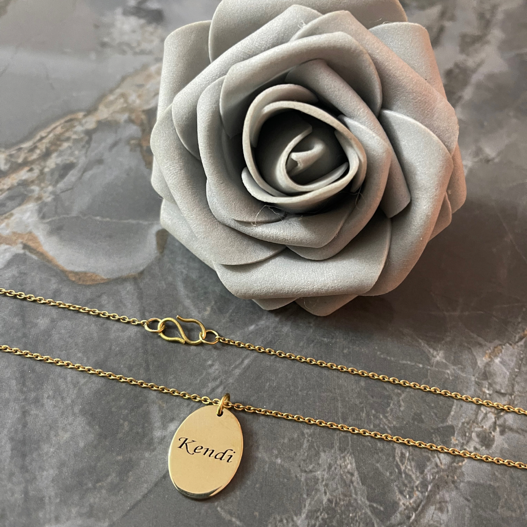 Personalized Oval Necklace