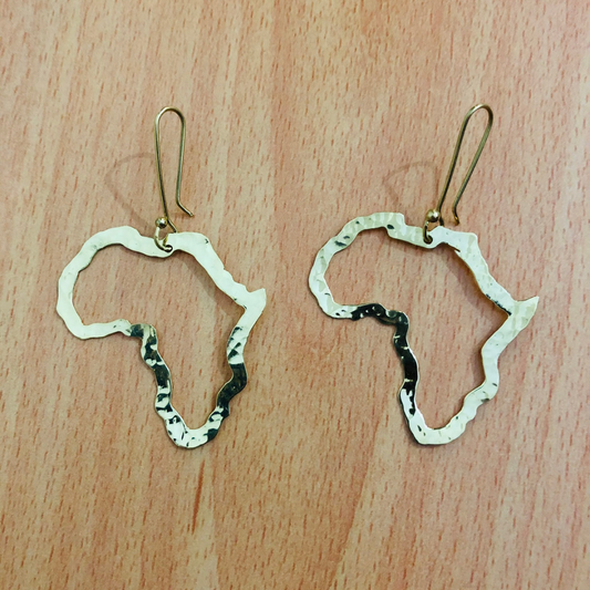 Africa Outline Dangle Earrings