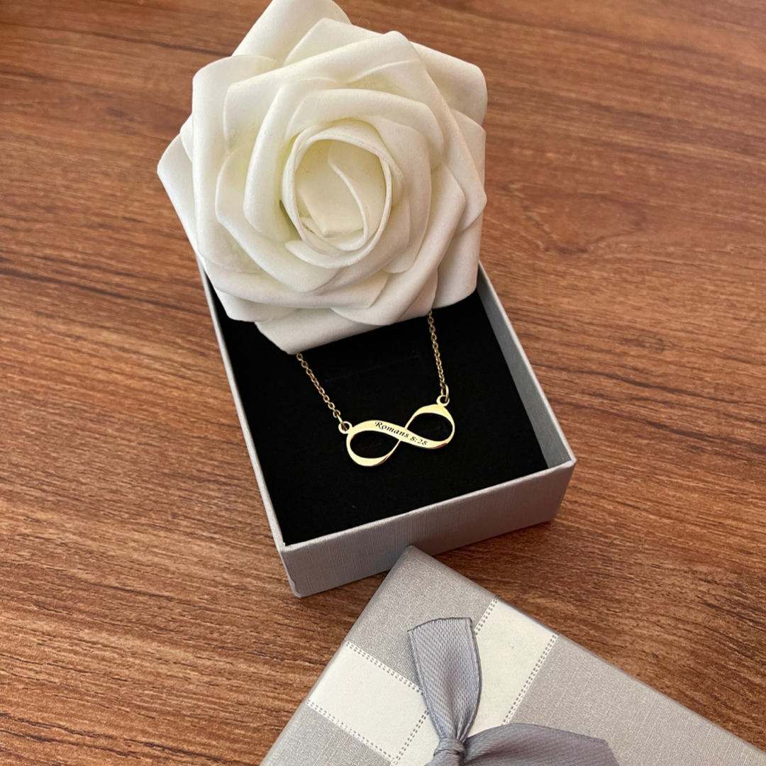 Personalized Infinity Hoop Necklace