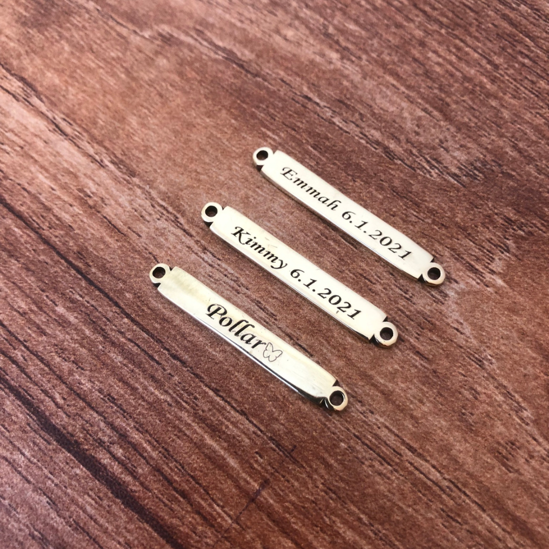 Personalized Slim Frame Bracelet