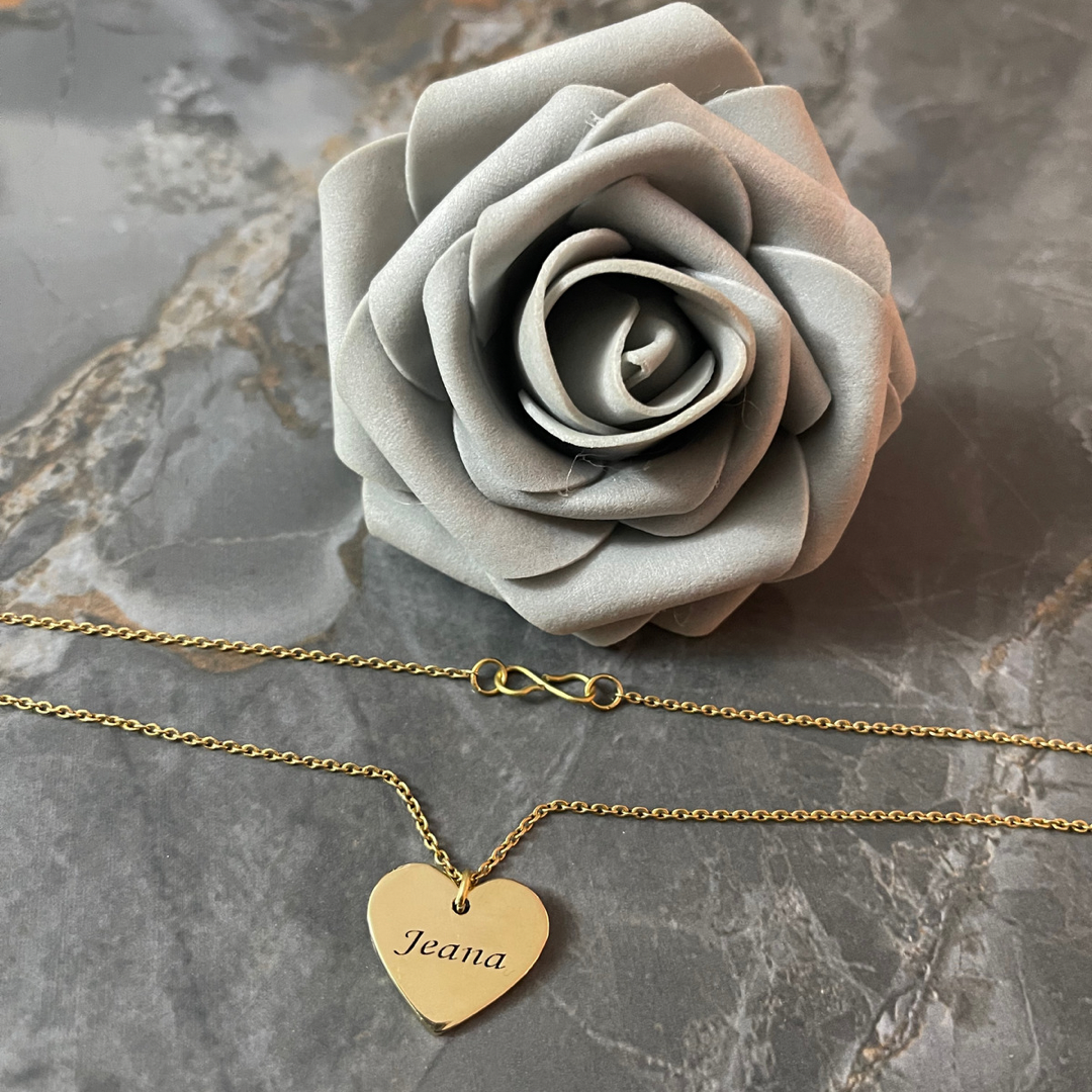 Personalized Heart Necklace